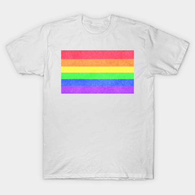 Shimmer Gay Pride Flag T-Shirt by whizz0